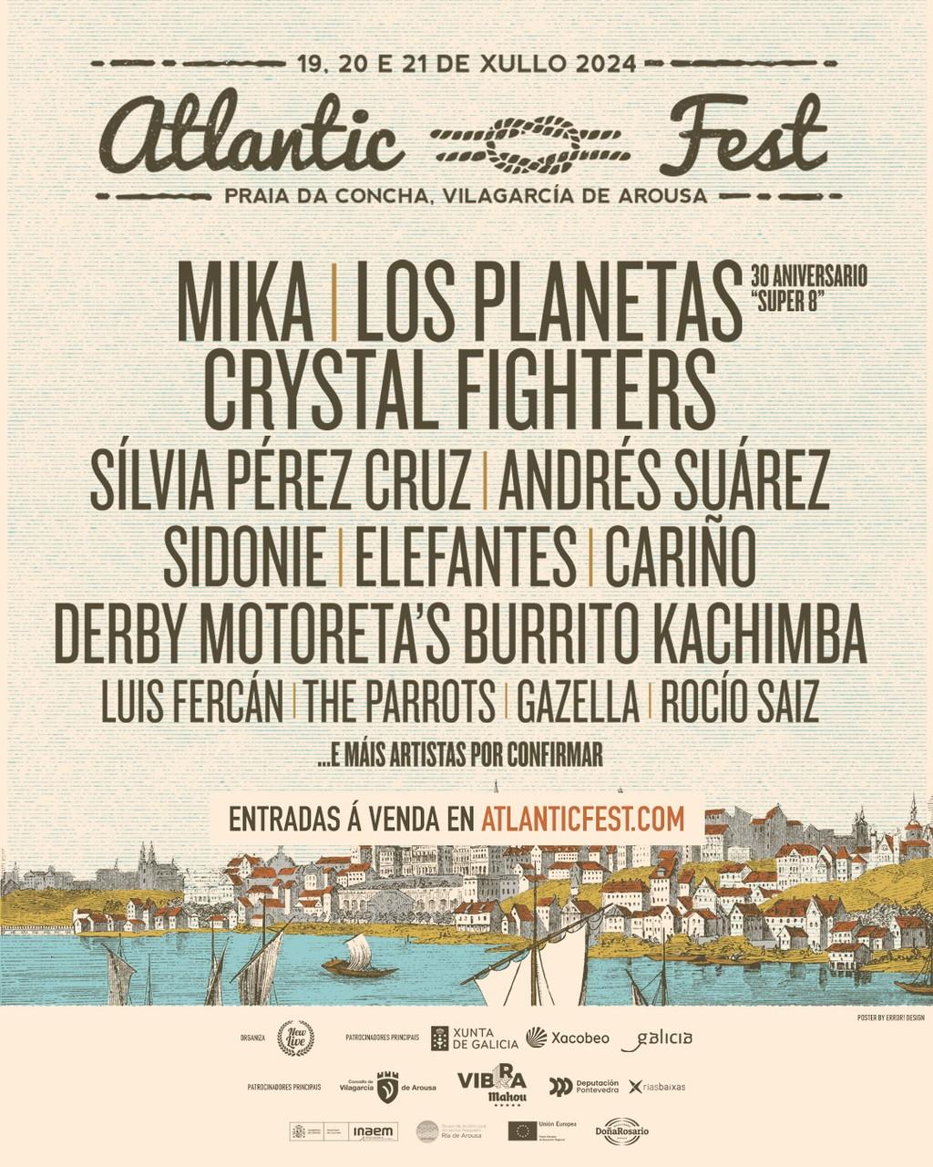 Lineup Poster Atlantic Fest 2024