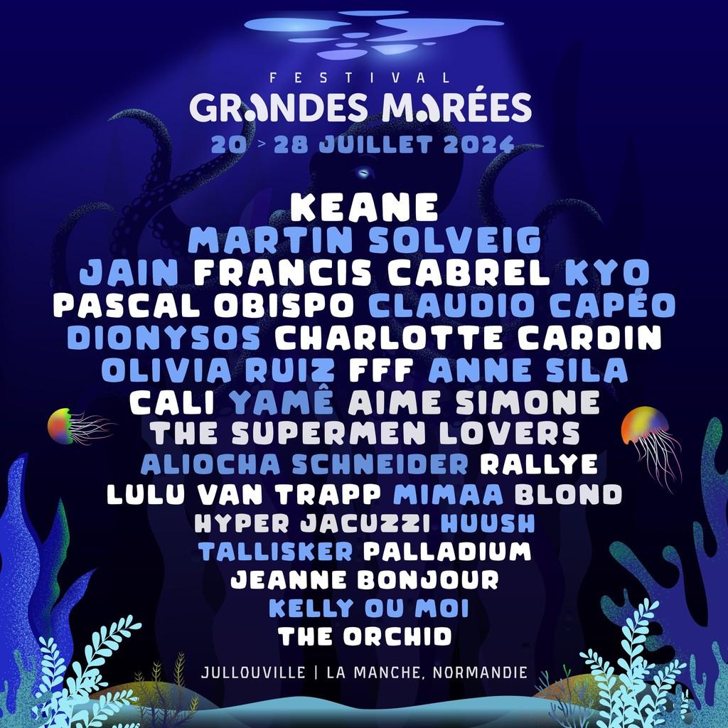 Lineup Poster Grandes Marees 2024