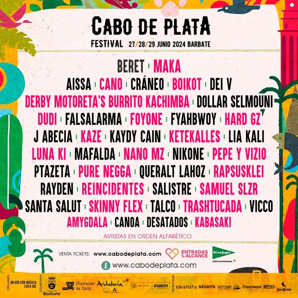 Lineup Poster Cabo de Plata 2024