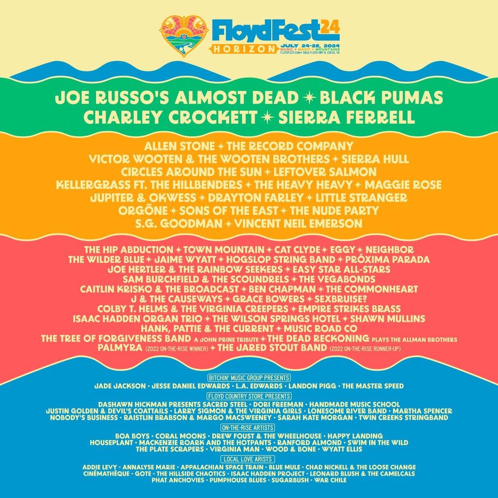 Lineup Poster FloydFest 2024