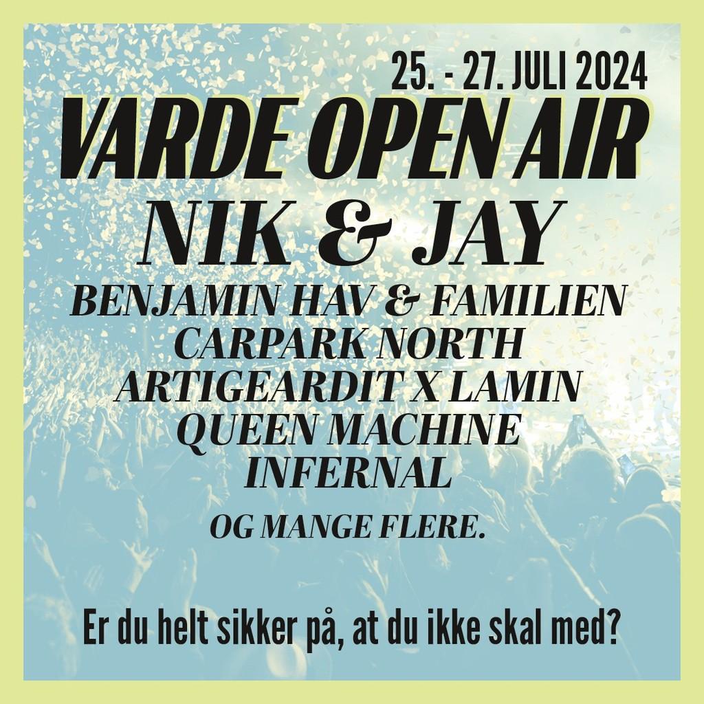 Lineup Poster Varde Open Air 2024