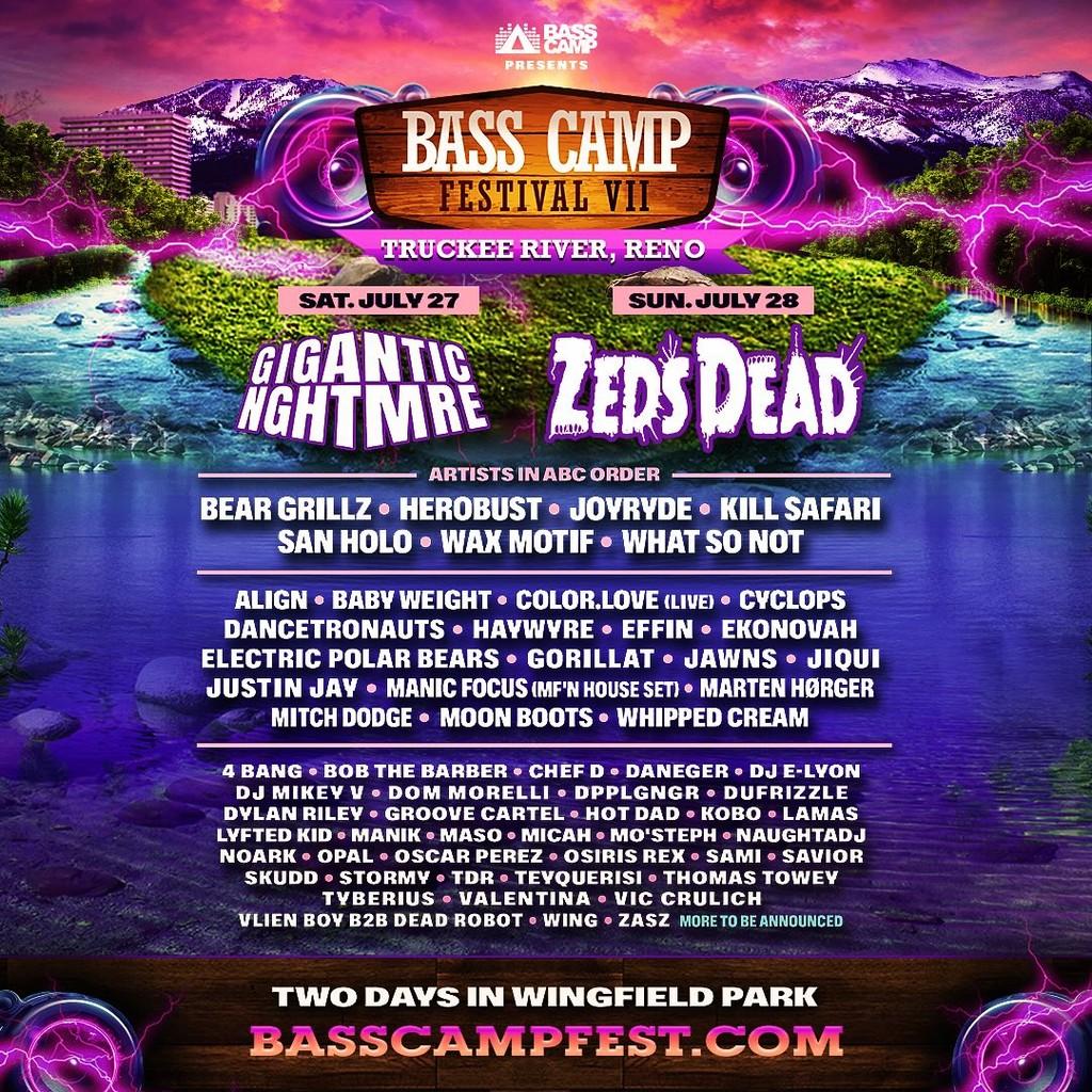 Lineup Poster Bass Camp Fest 2024