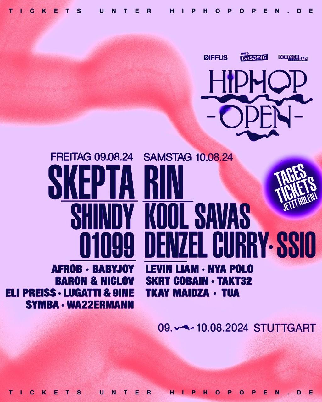 Lineup Poster HipHop Open 2024