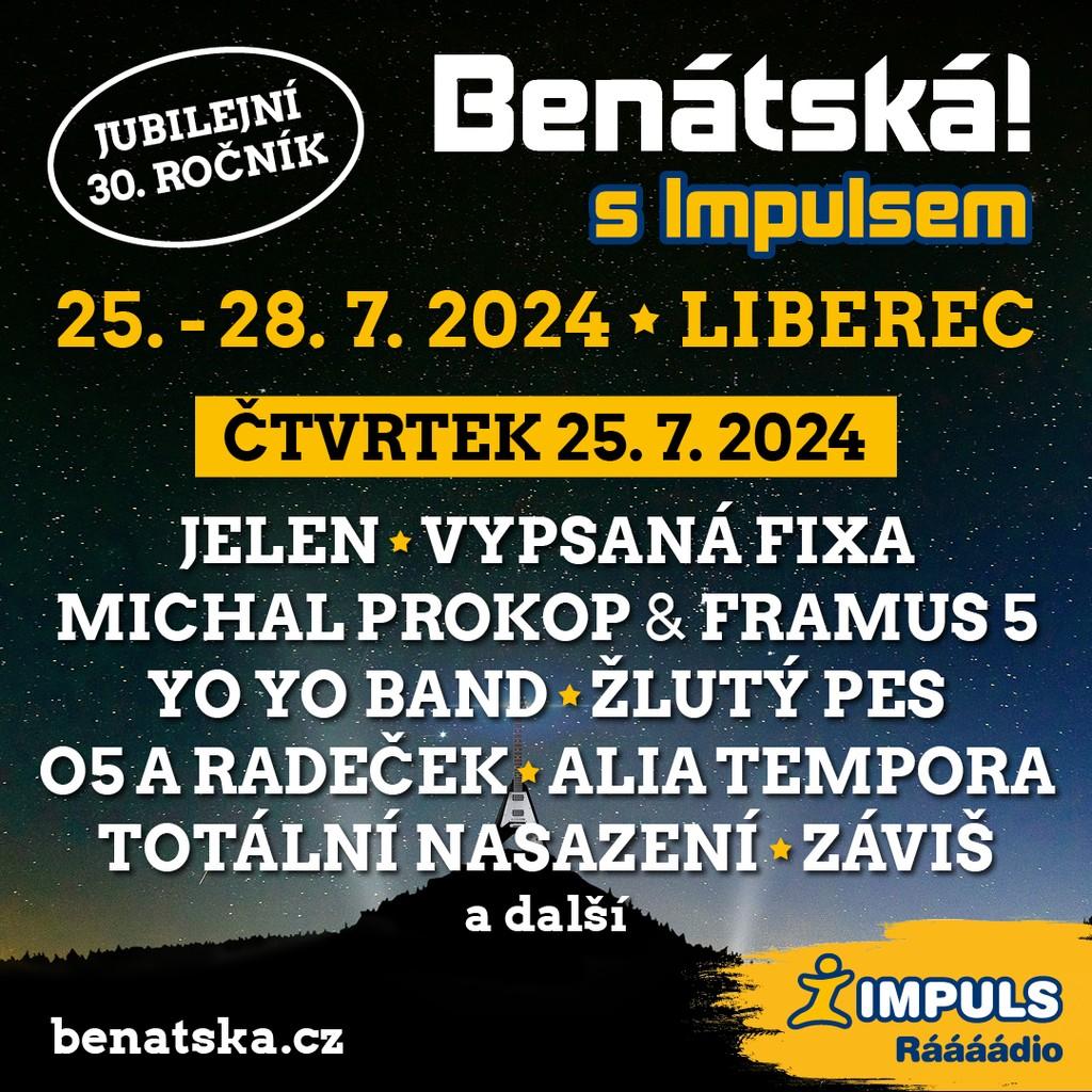 Lineup Poster Benátská noc 2024