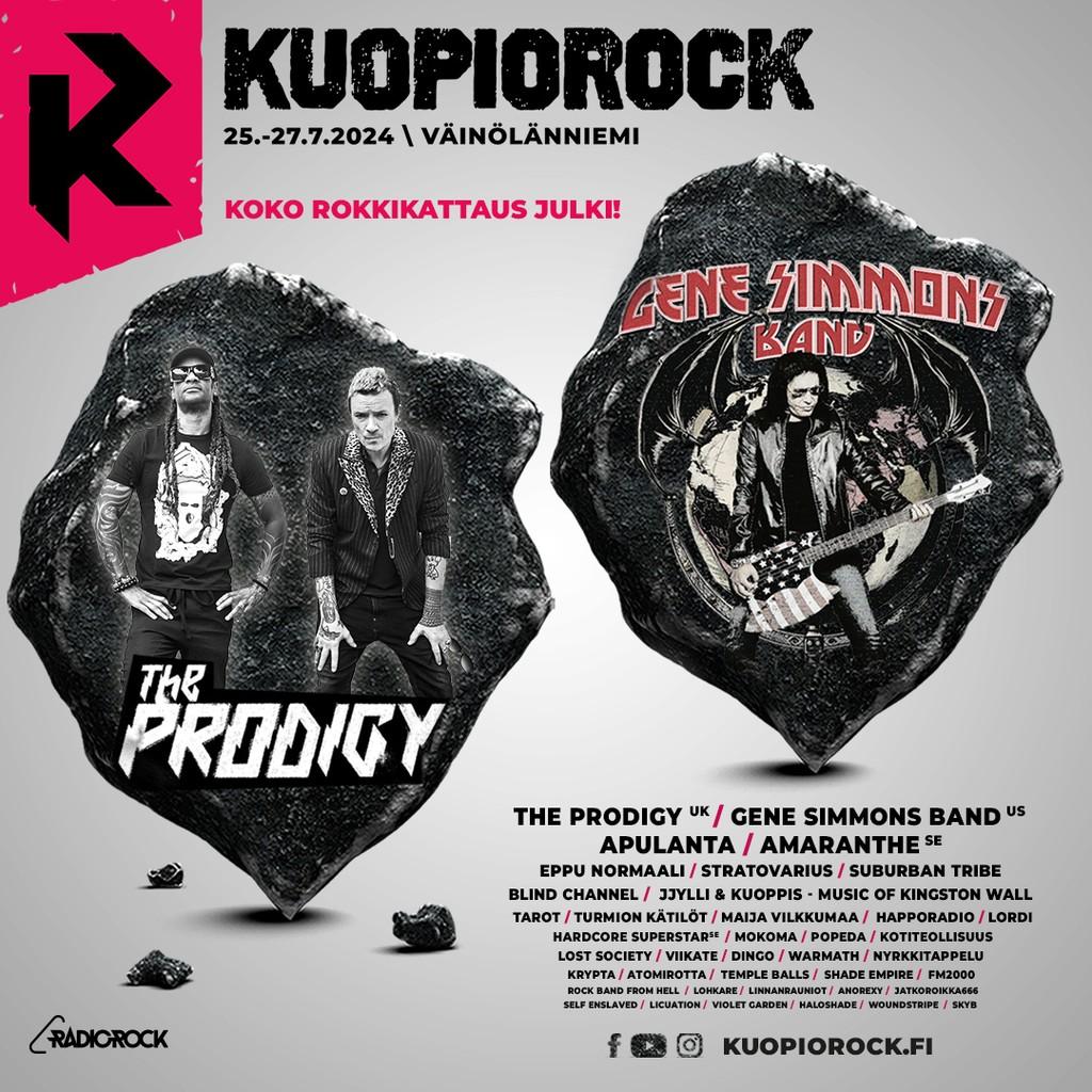 Lineup Poster Kuopiorock 2024