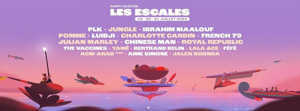 Lineup Poster Festival Les Escales 2024