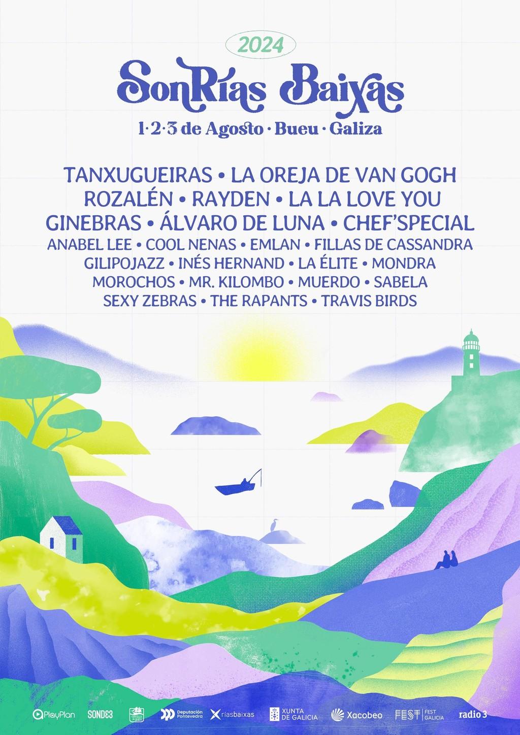 Lineup Poster SonRías Baixas 2024