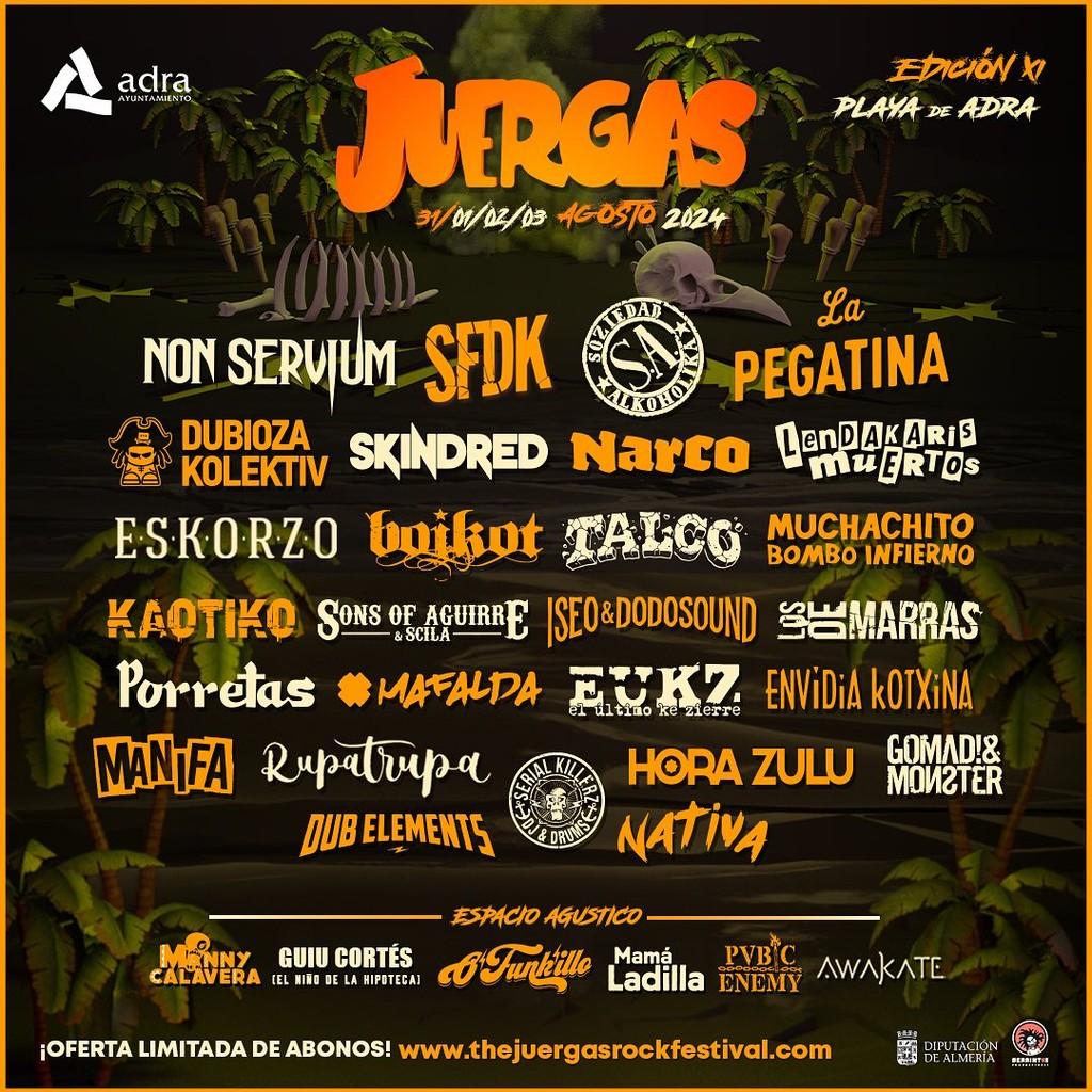 Lineup Poster The Juergas Rock 2024