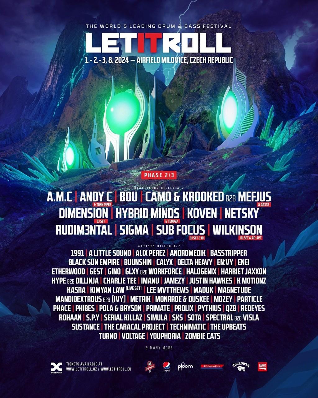 Lineup Poster Let It Roll 2024
