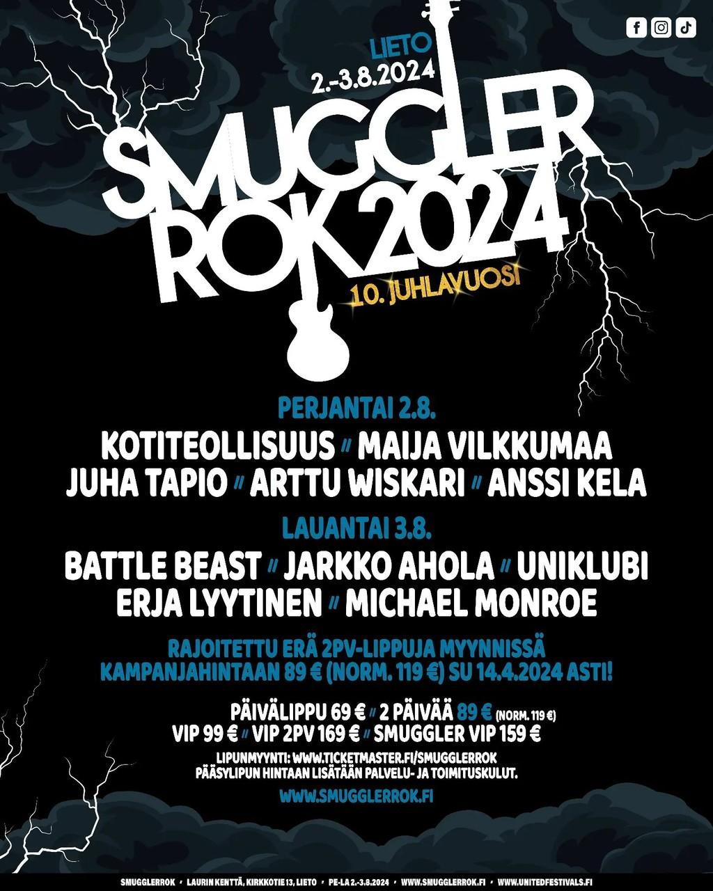 Lineup Poster SmugglerRok 2024