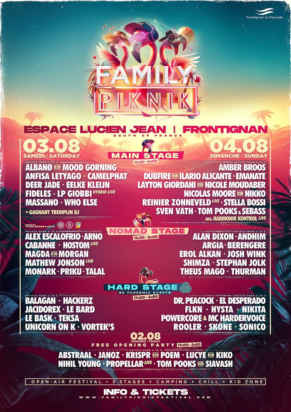 Lineup Poster Family Piknik 2024