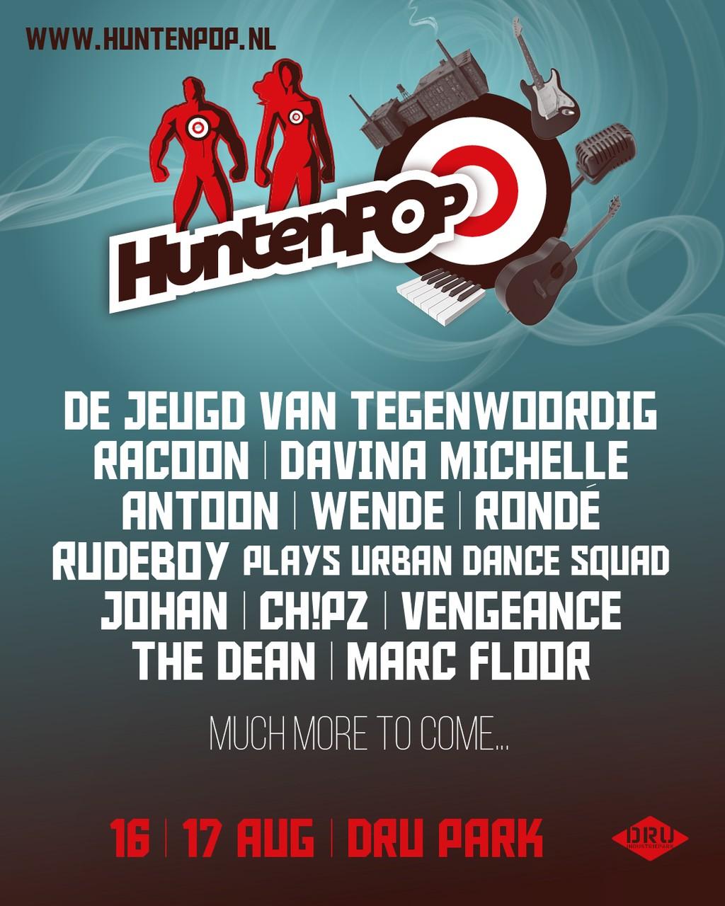 Lineup Poster Huntenpop 2024