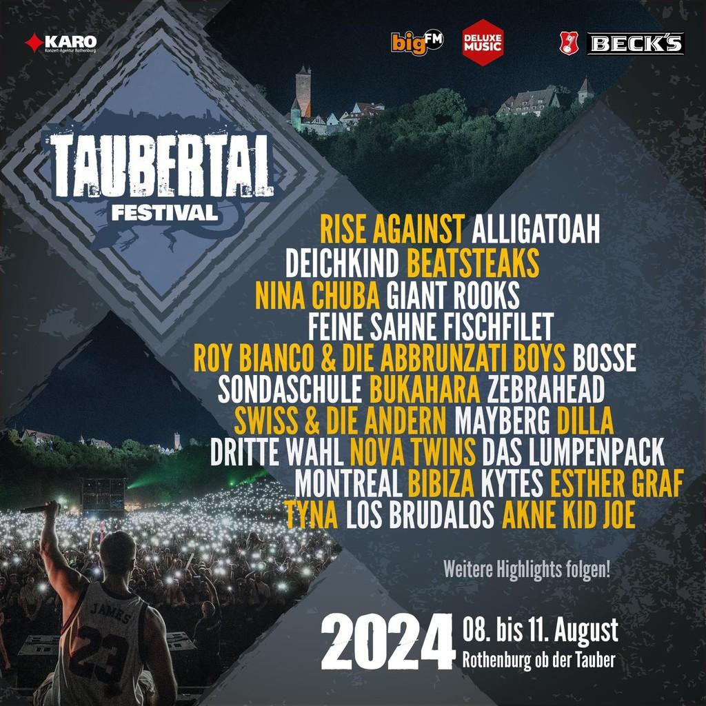 Lineup Poster Taubertal Festival 2024