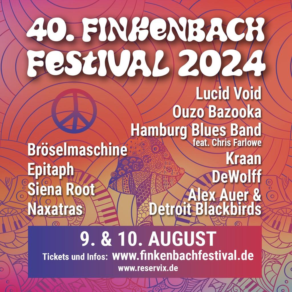 Lineup Poster Finkenbach-Festival 2024