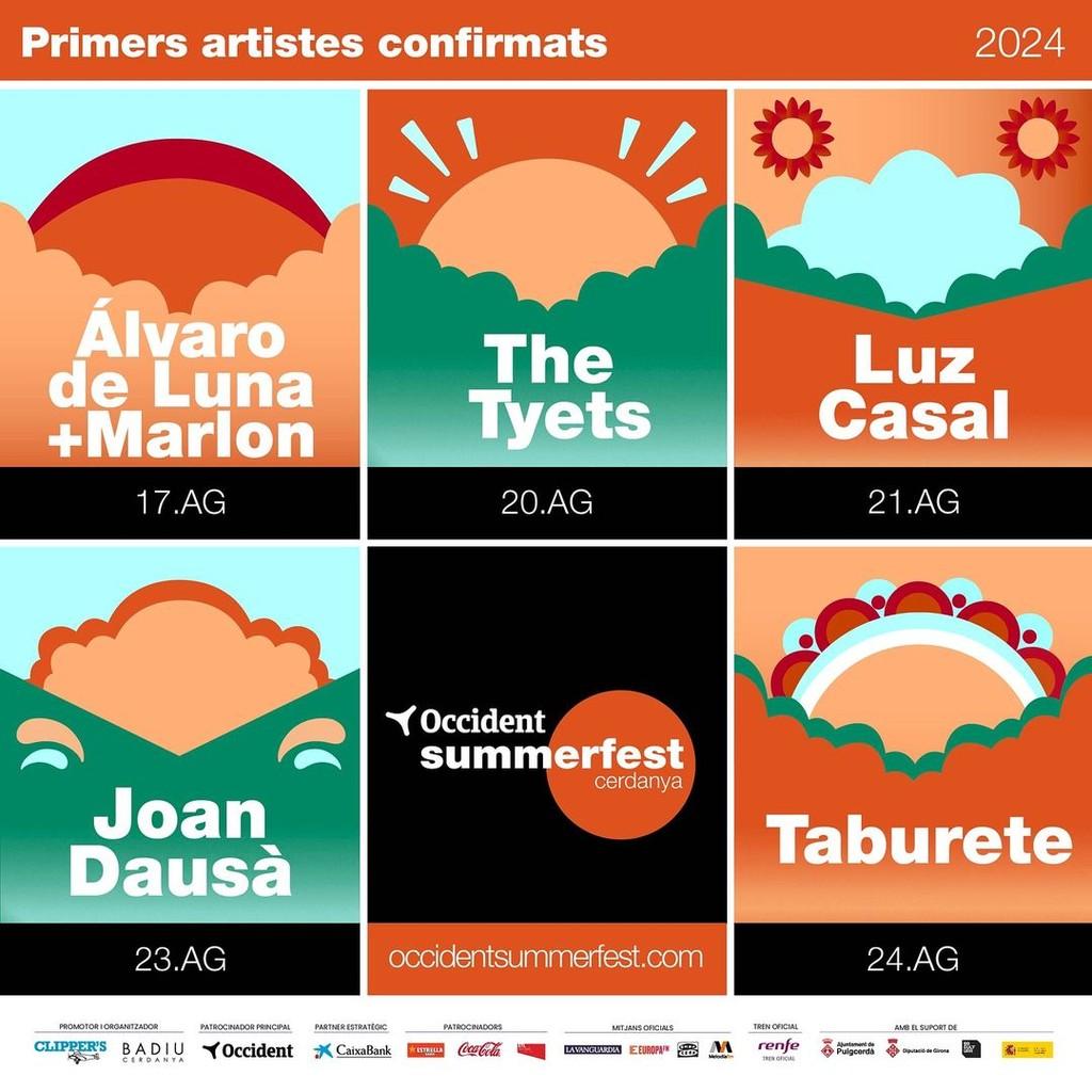 Lineup Poster Summerfest Cerdanya 2024