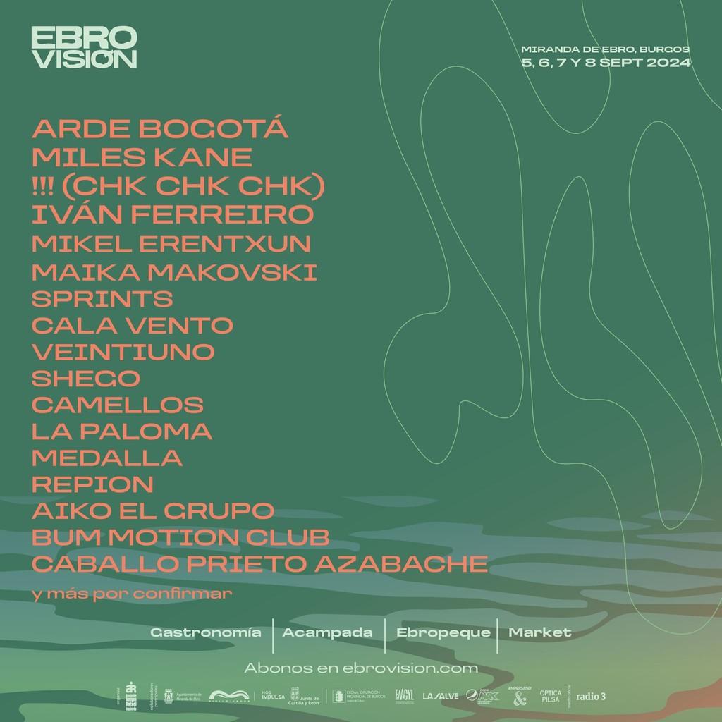 Lineup Poster Festival Ebrovisión 2024