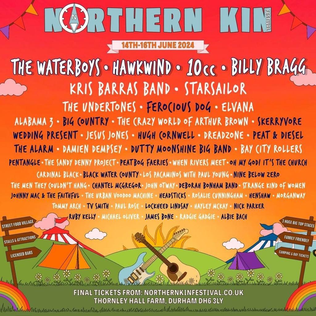 Lineup Poster Northern Kin Festival 2024
