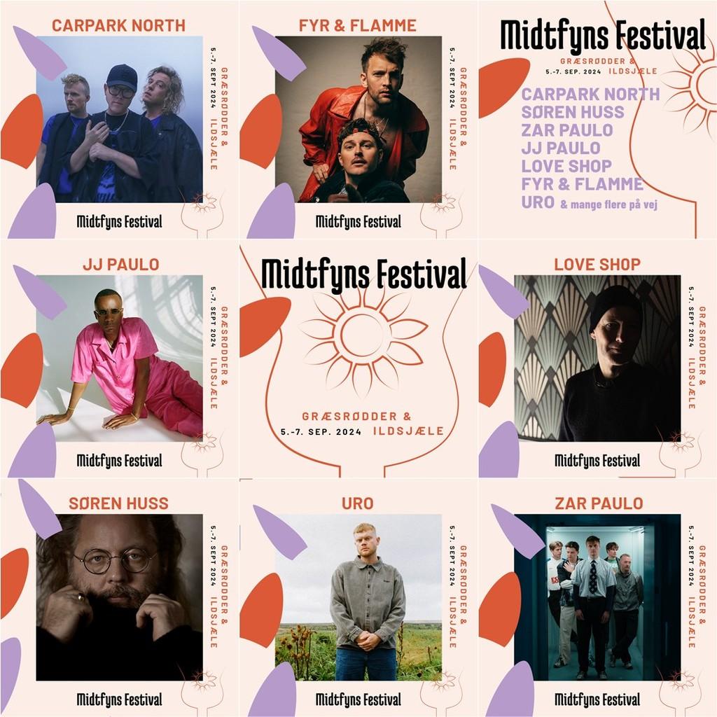 Lineup Poster Midtfyns Festival 2024