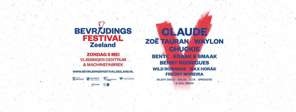 Lineup Poster Bevrijdingsfestival Zeeland 2024