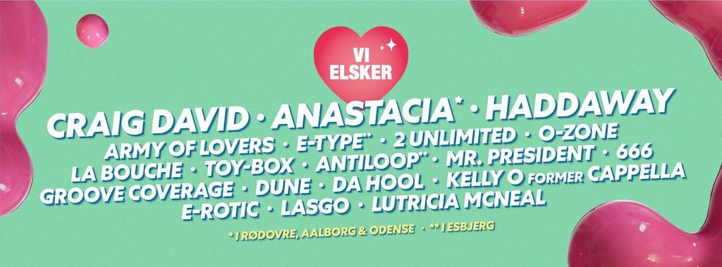 Lineup Poster Vi Elsker Esbjerg 2024