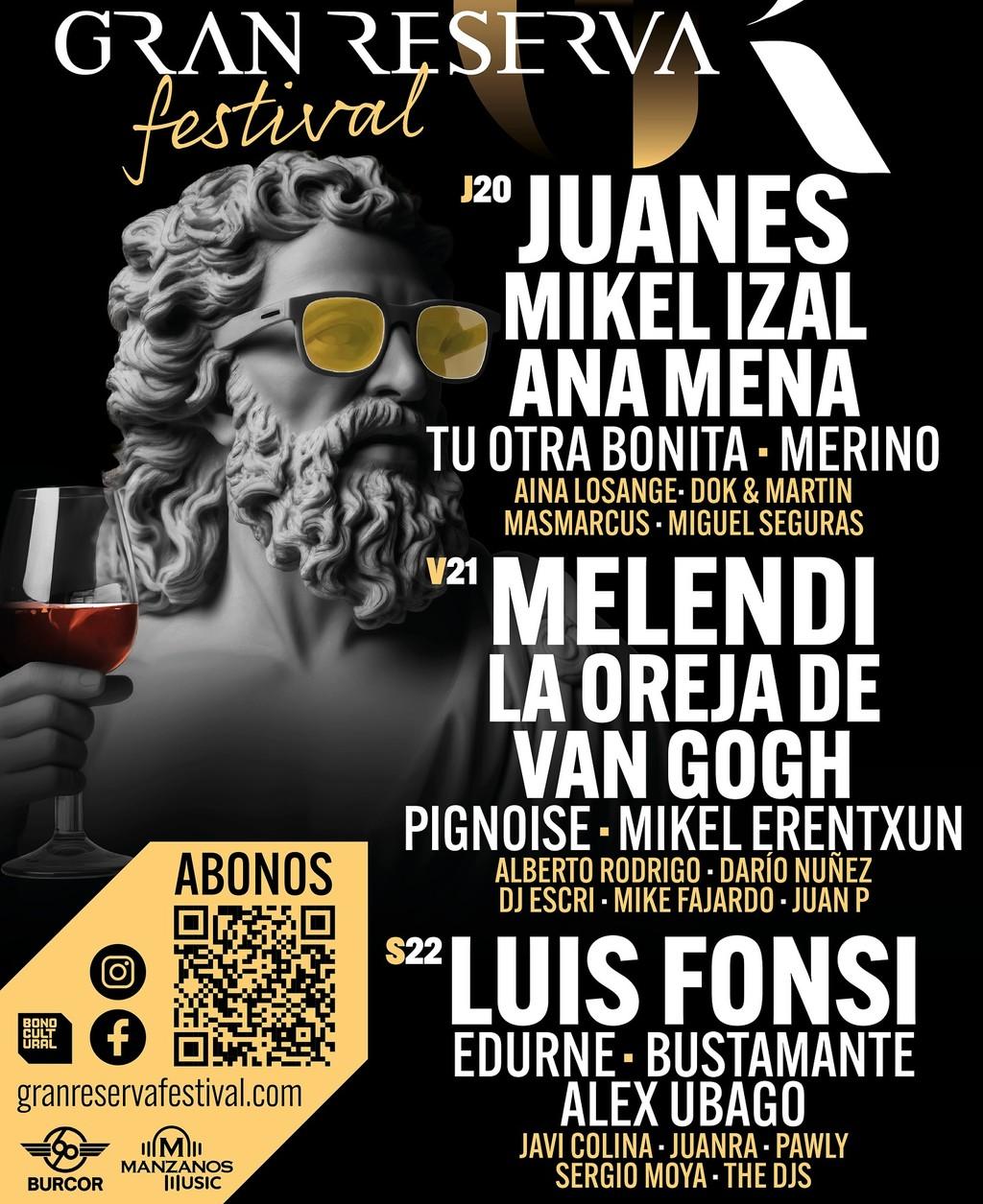 Lineup Poster Gran Reserva Festival 2024