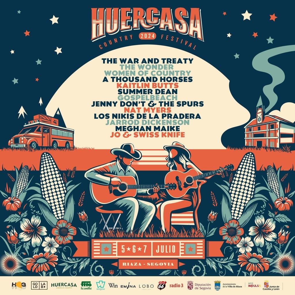 Lineup Poster Huercasa Country Festival 2024