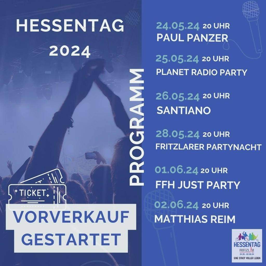 Lineup Poster Hessentag 2024