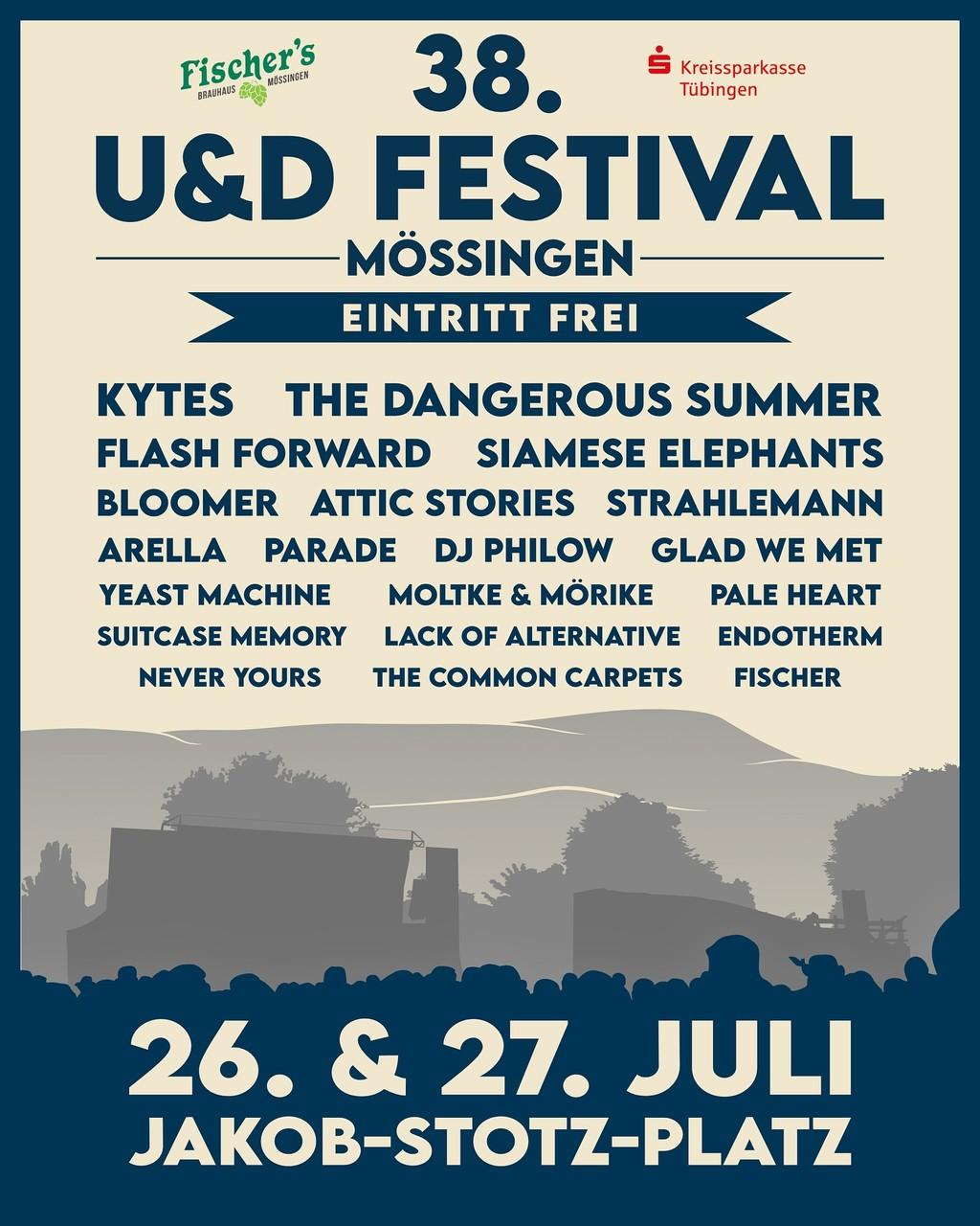 Lineup Poster Umsonst & Draußen Mössingen 2024