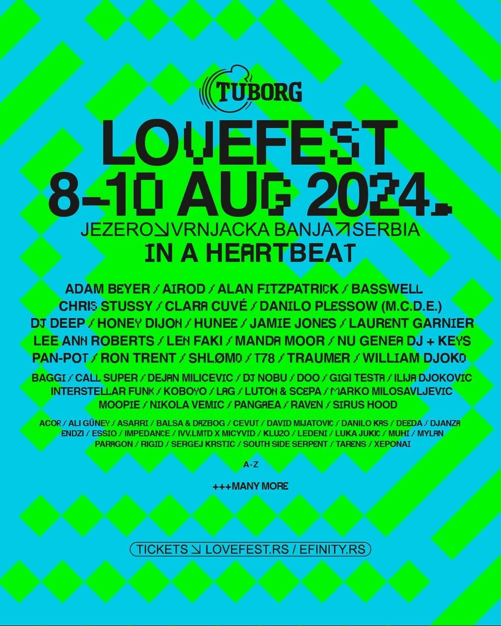 Lineup Poster Lovefest 2024