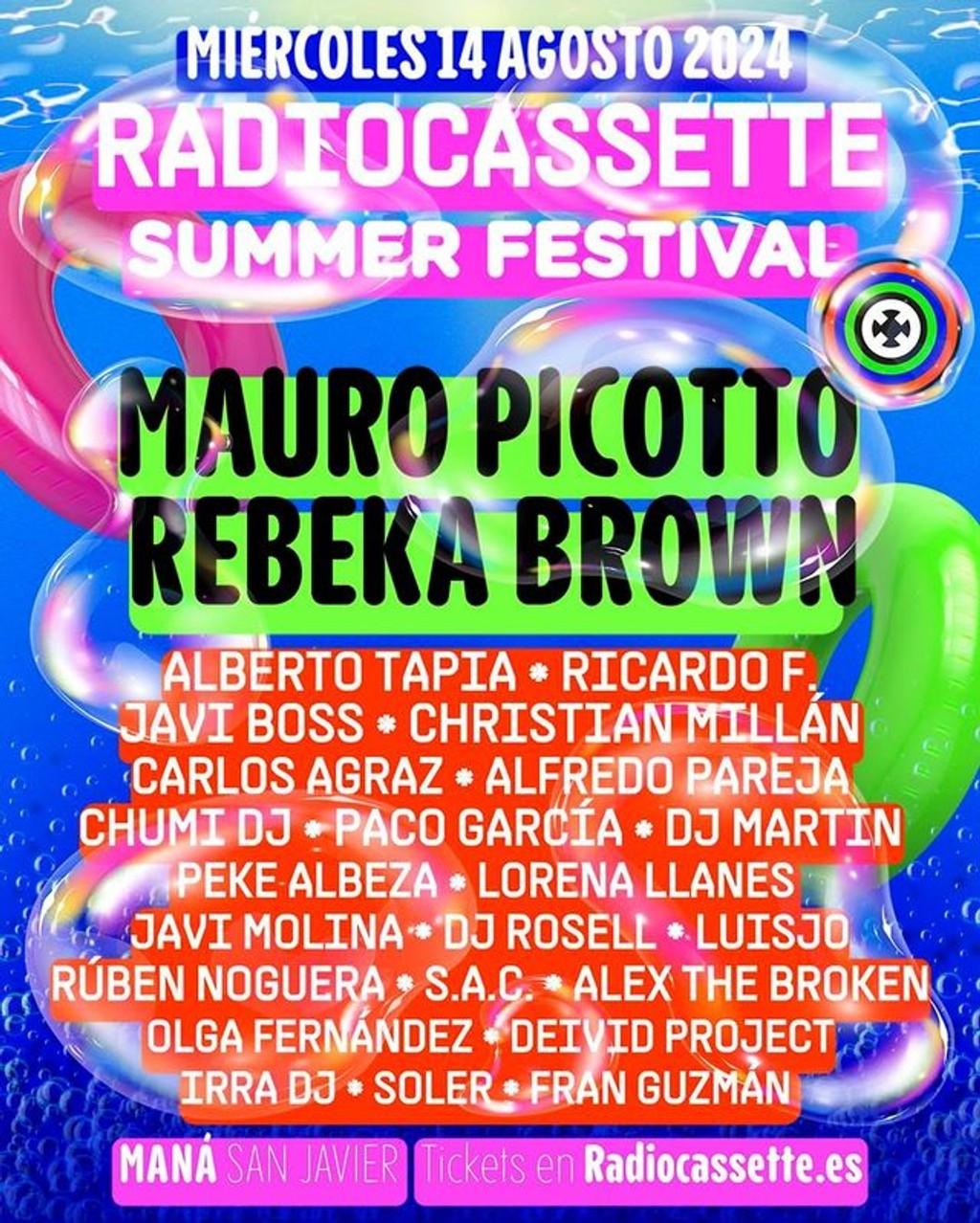 Lineup Poster Radio Cassette Festival 2024