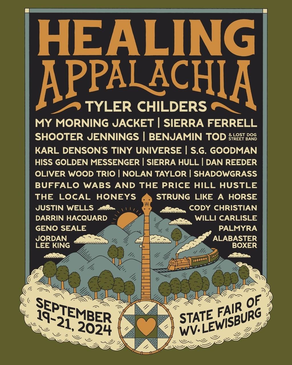 Lineup Poster Healing Appalachia 2024