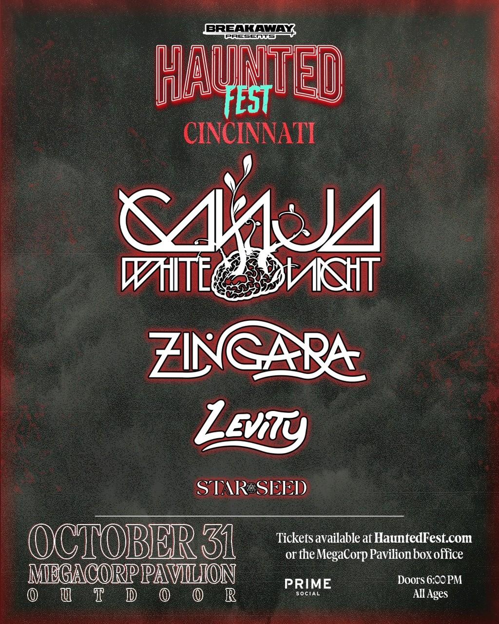 Lineup Poster Haunted Fest Cincinnati 2024