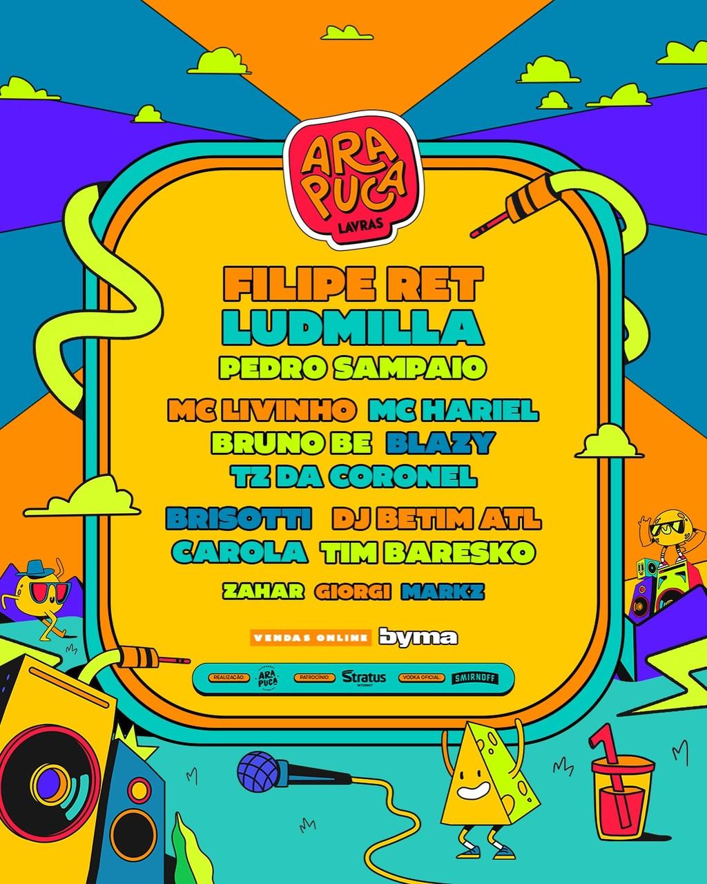 Lineup Poster Arapuca Festival 2024