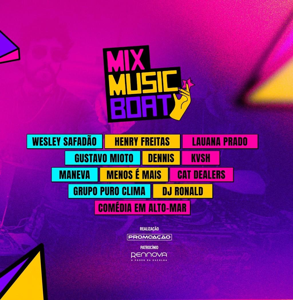 Lineup Poster Mix Music Boat 2024