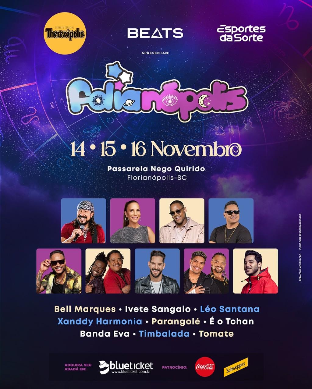 Lineup Poster Folianópolis 2024