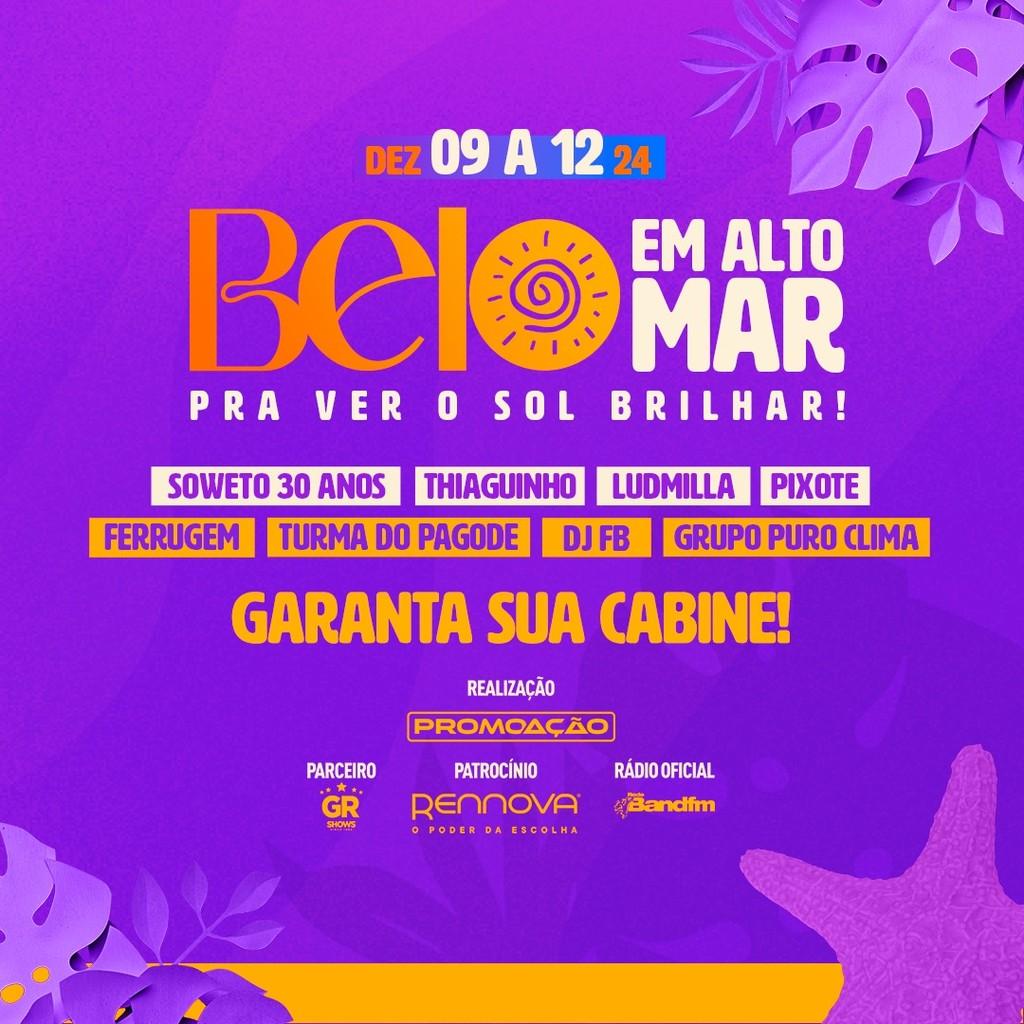 Lineup Poster Belo em Alto Mar 2024