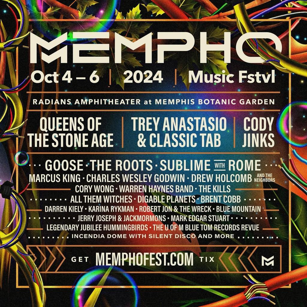 Lineup Poster Mempho Music Festival 2024