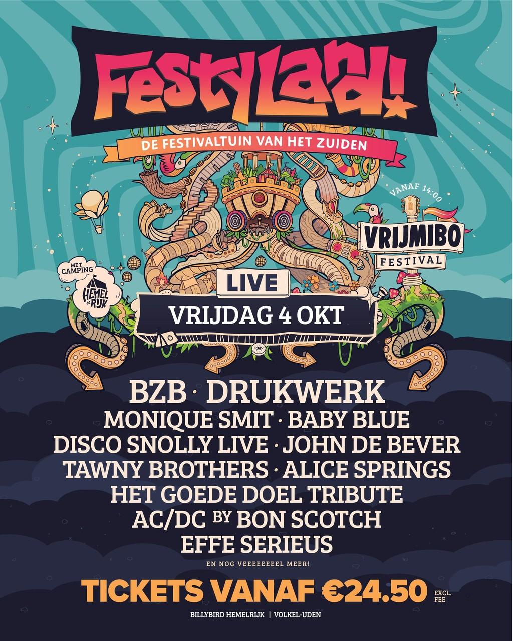 Lineup Poster FestyLand 2024