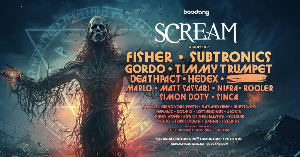 Lineup Poster Scream Edmonton 2024