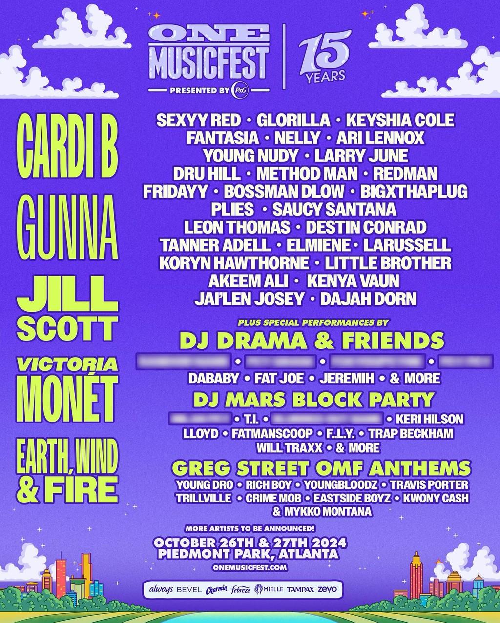 Lineup Poster One Musicfest 2024