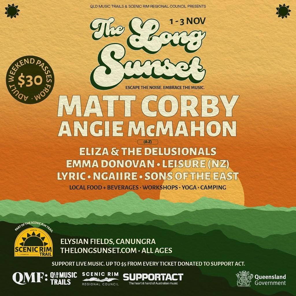 Lineup Poster The Long Sunset 2024