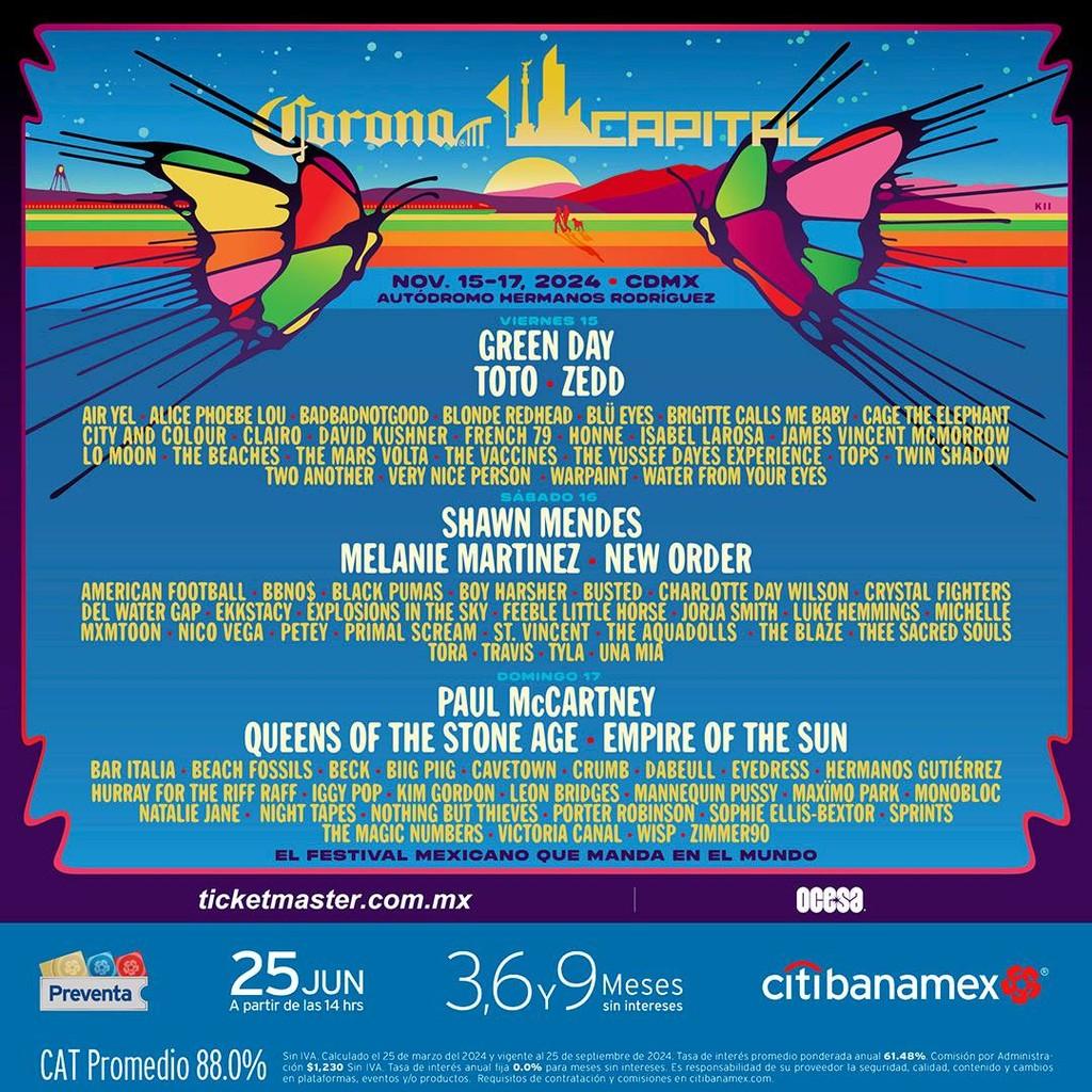 Lineup Poster Corona Capital 2024