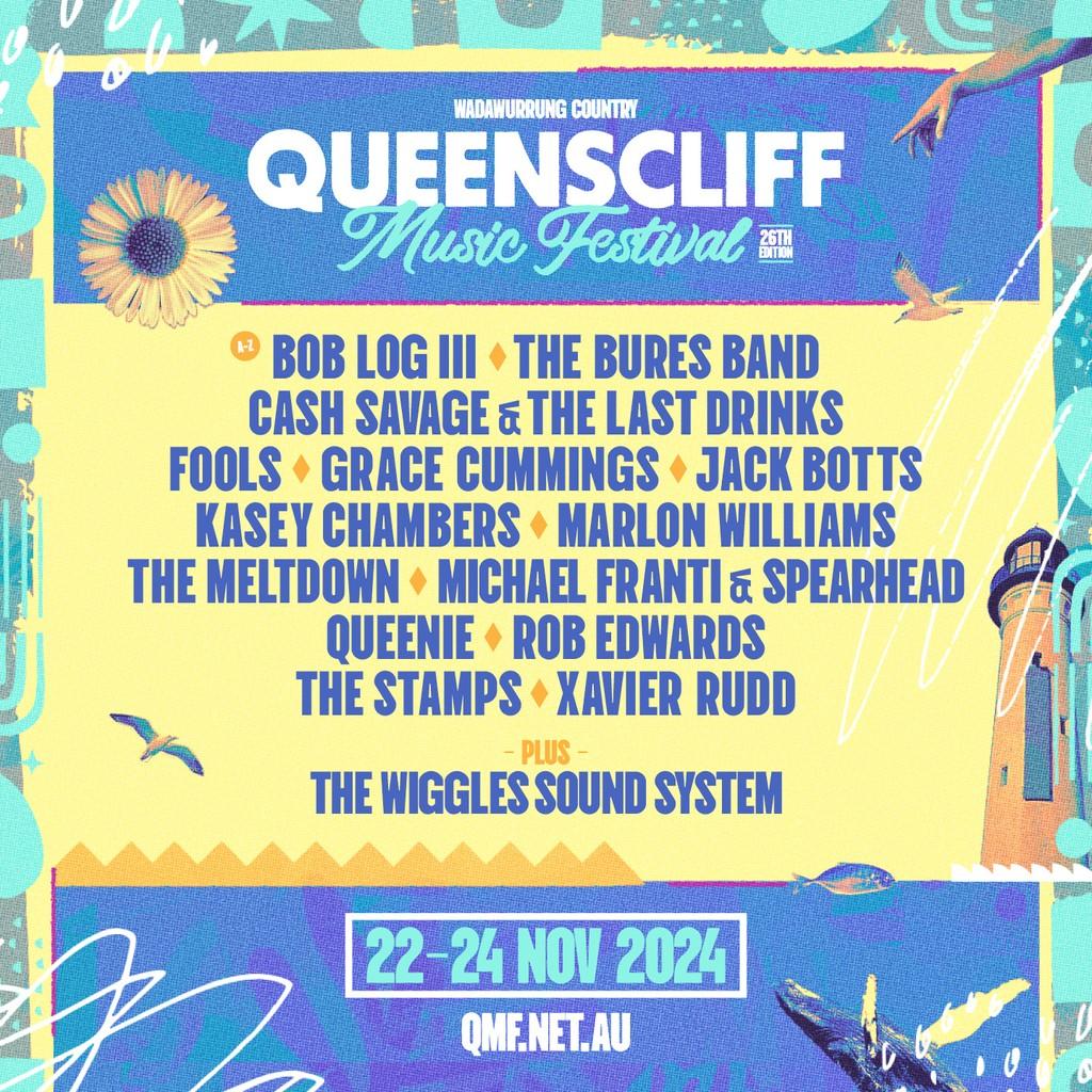 Lineup Poster Queenscliff Music Festival 2024