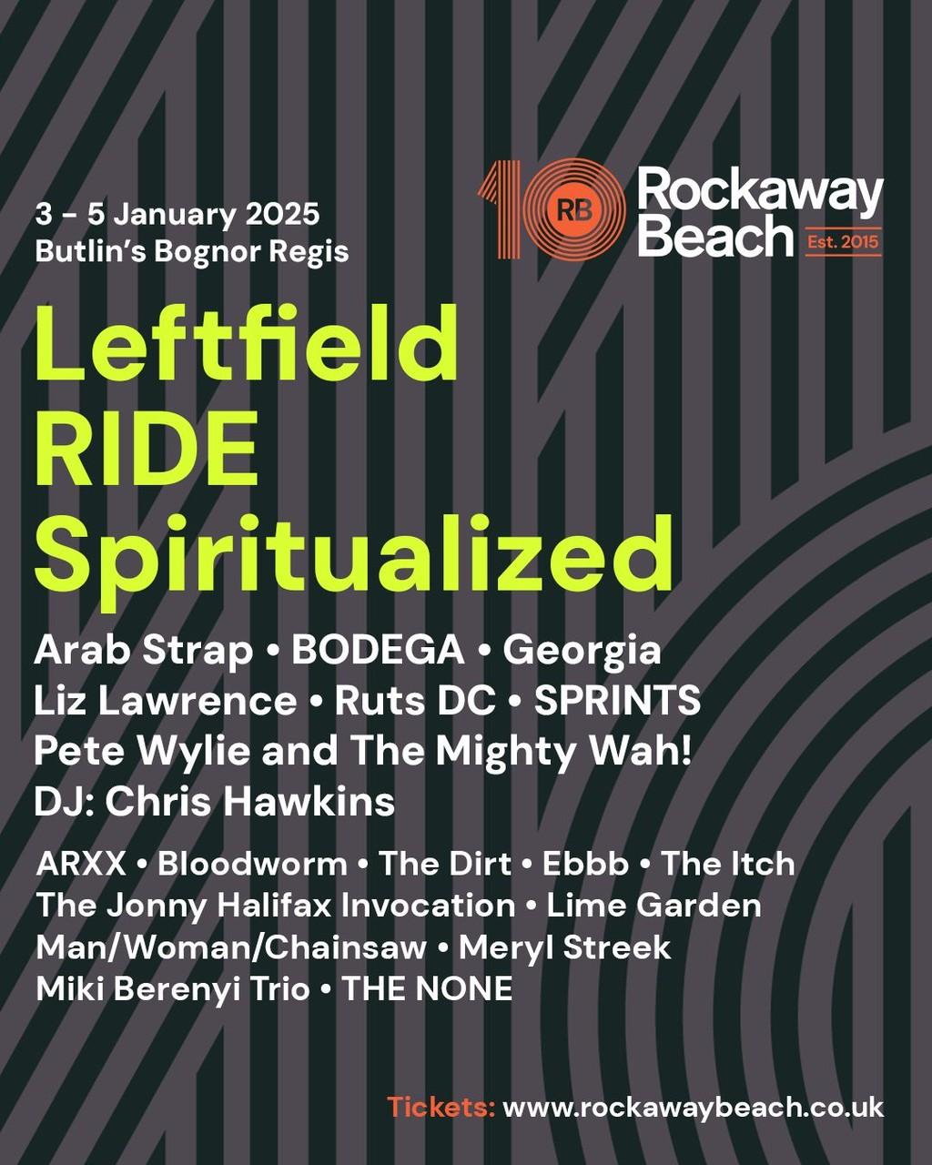 Lineup Poster Rockaway Beach Festival 2025