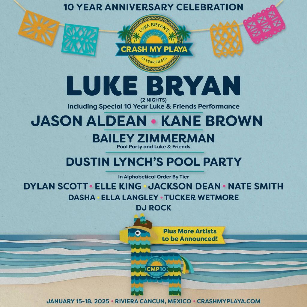 Lineup Poster Crash My Playa 2025