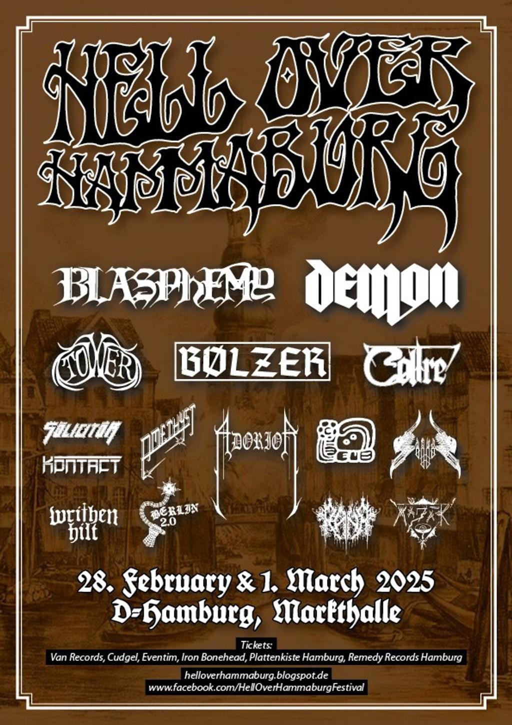 Lineup Poster Hell Over Hammaburg 2025