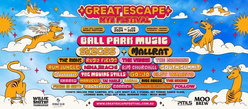 Lineup Poster Great Escape Music Festival 2024