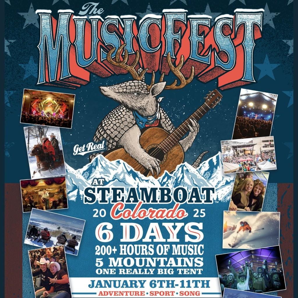 Lineup Poster The MusicFest at Steamboat 2025