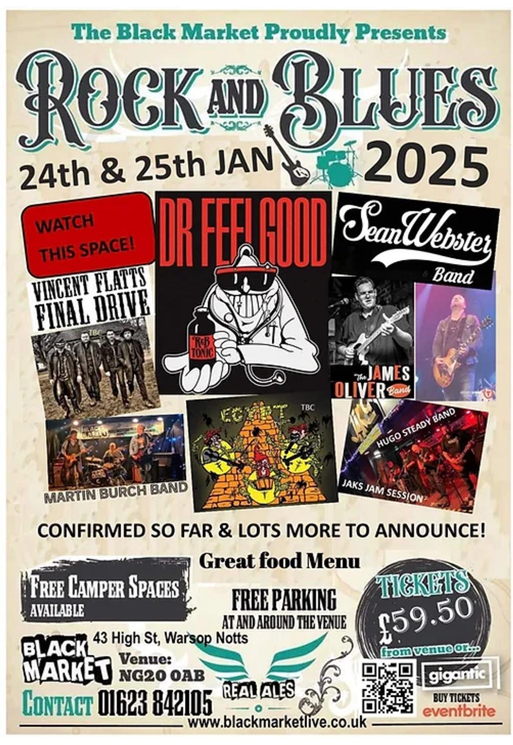 Lineup Poster Rock n Blues Big Weekender 2025