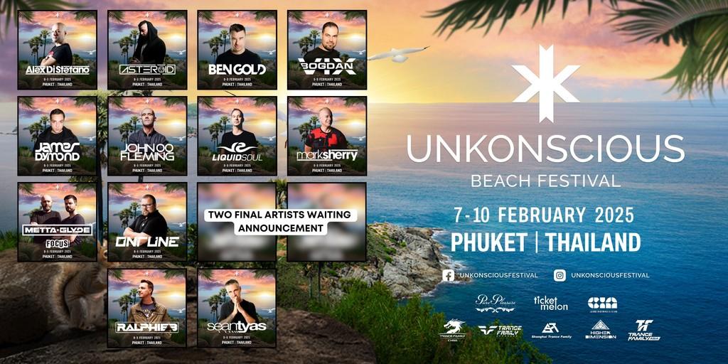 Lineup Poster UnKonscious Beach Festival 2025